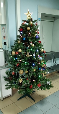 Новогодний праздник для пациентов и медработников Детской областной клинической больницы